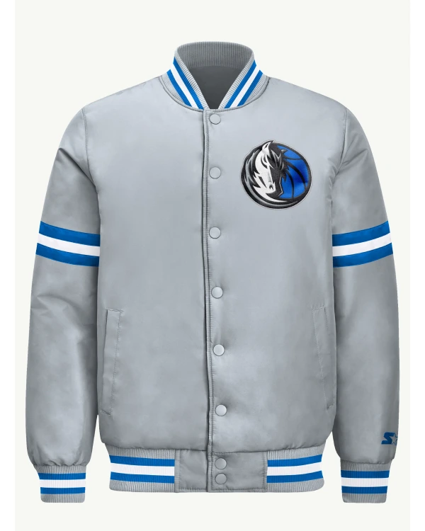Buy Mens Dallas Mavericks Courtside Grey Satin