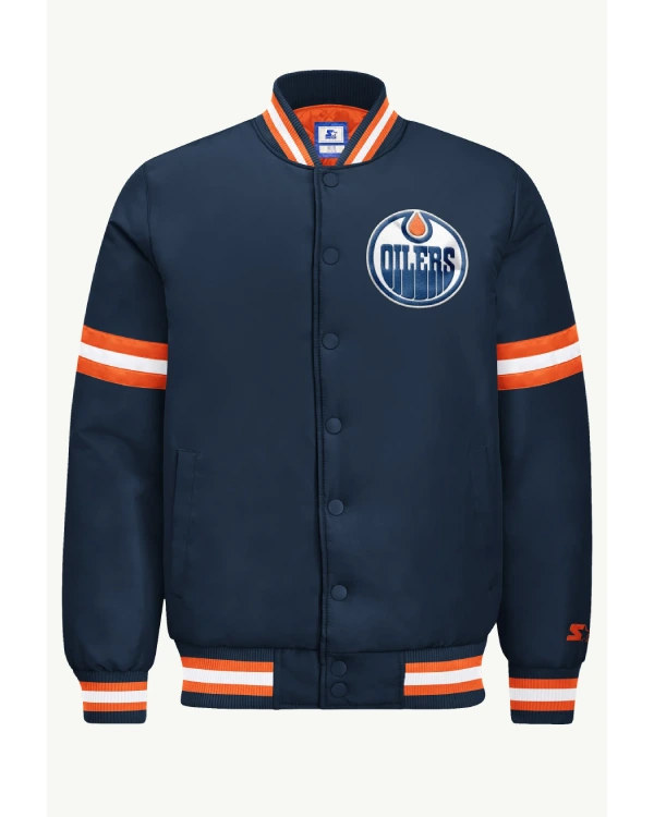 Buy Mens Edmonton Oilers Courtside Satin