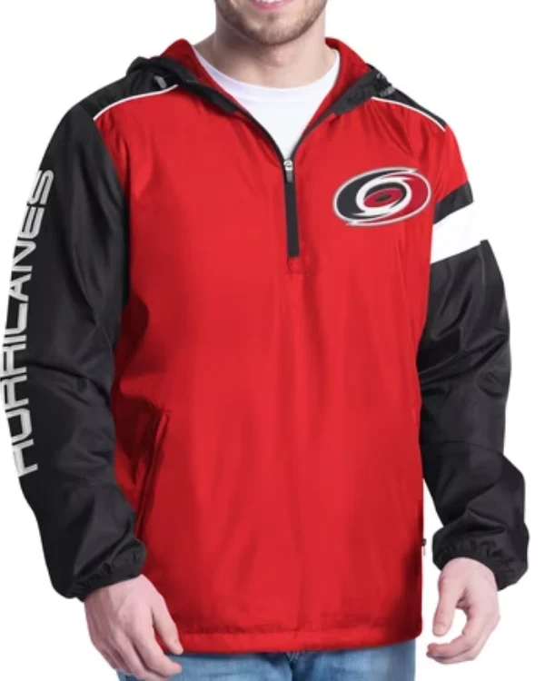 Carolina Hurricanes Half Zip Hooded Jacket