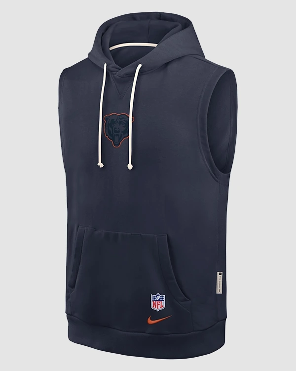 Chicago Bears Rivalries 2026 Sideline Sleeveless Hoodie