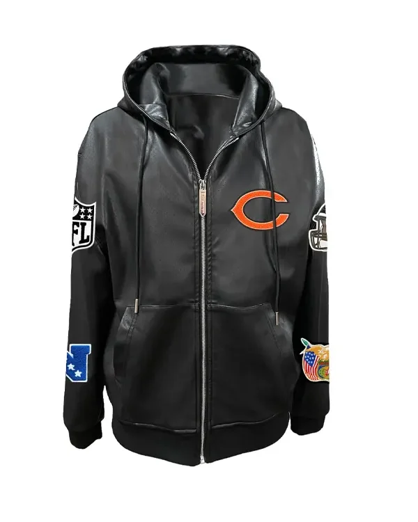 Chicago Bears Vegan Zip Up Jacket