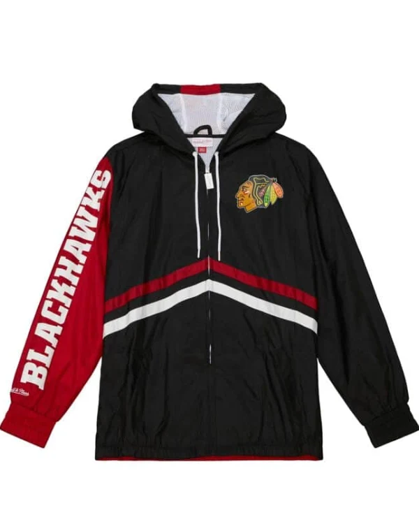 Chicago Blackhawks Full Zip Windbreaker Jacket