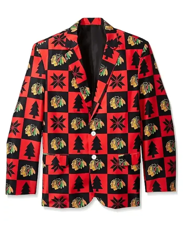 Chicago Blackhawks Printed Blazer