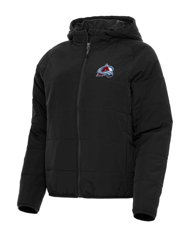 Colorado Avalanche Full-Zip Black Puffer Jacket