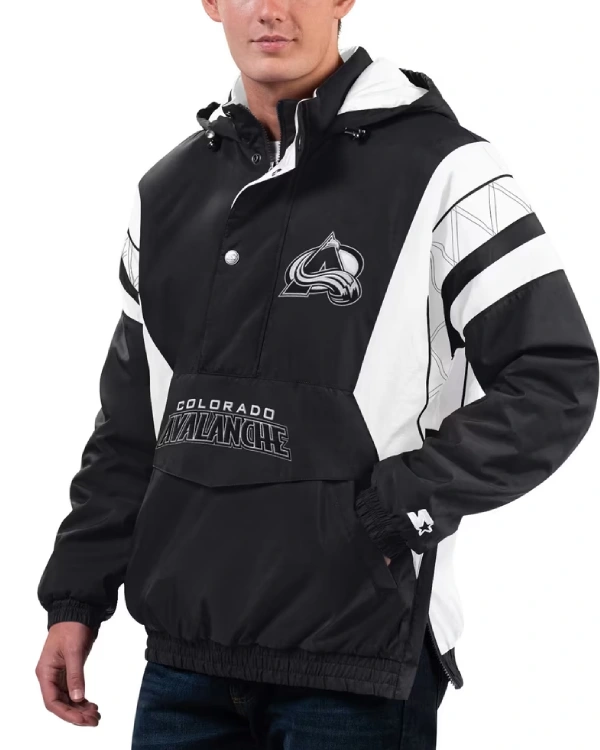 Colorado Avalanche Half-Zip Hooded Jacket