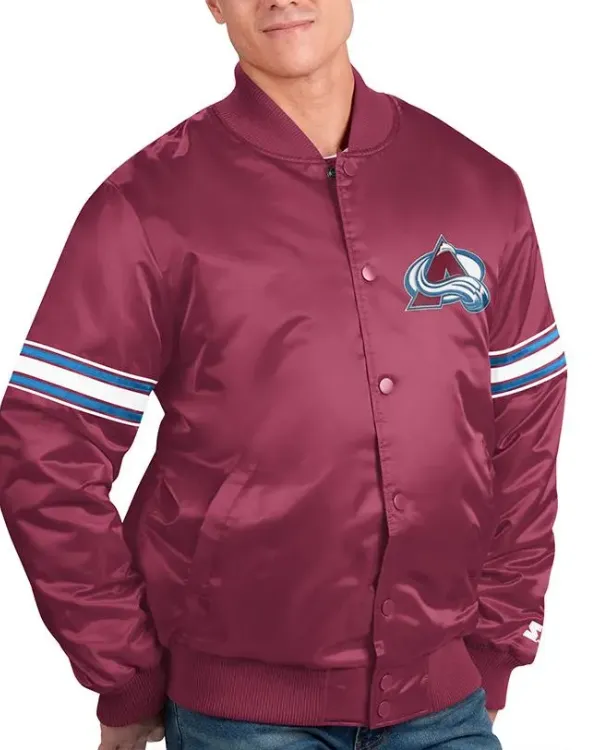 Colorado Avalanche Satin Starter Jacket