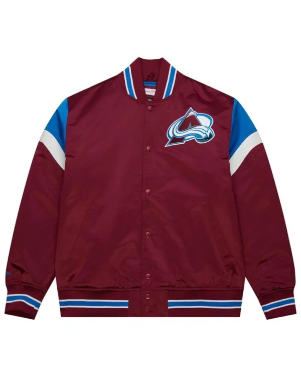 Colorado Avalanche Satin Varsity Jacket