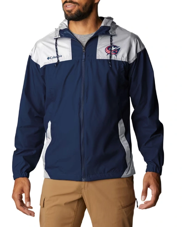Columbus Blue Jackets Full-Zip Windbreaker Jacket