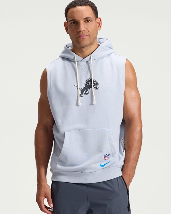 Detroit Lions Rivalries 2026 Sideline Sleeveless Hoodie