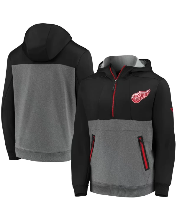 Detroit Red Wings Half-Zip Hooded Jacket