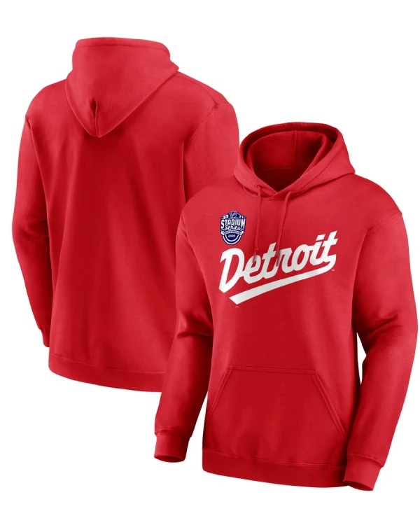 Detroit Red Wings Red Pullover Hoodie