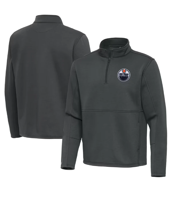 Edmonton Oilers Half Zip Pullover Jacket
