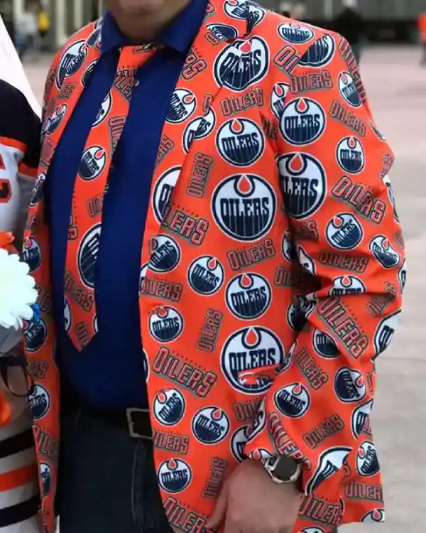 Edmonton Oilers Printed Blazer