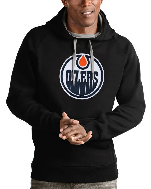 Edmonton Oilers Pullover Black Hoodie