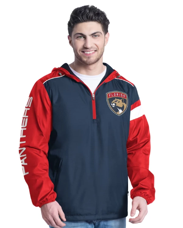 Florida Panthers Half-Zip Hooded Jacket