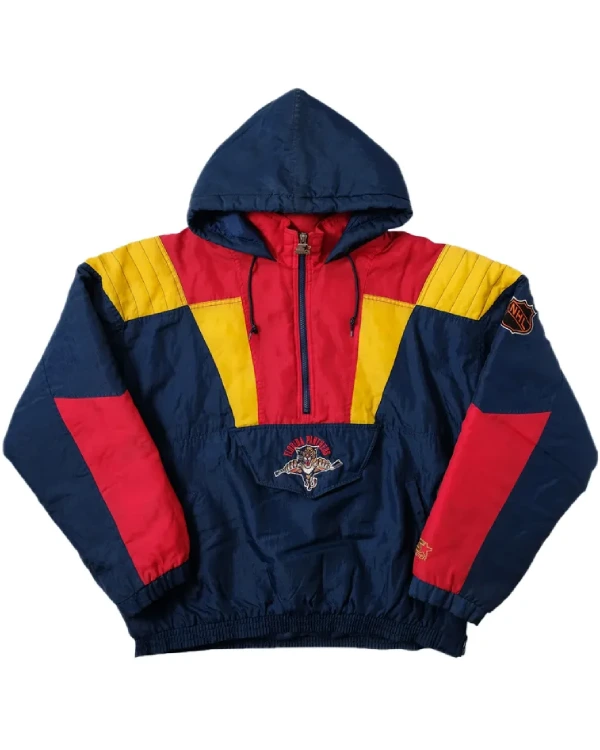Florida Panthers Navy Half Zip Pullover Jacket