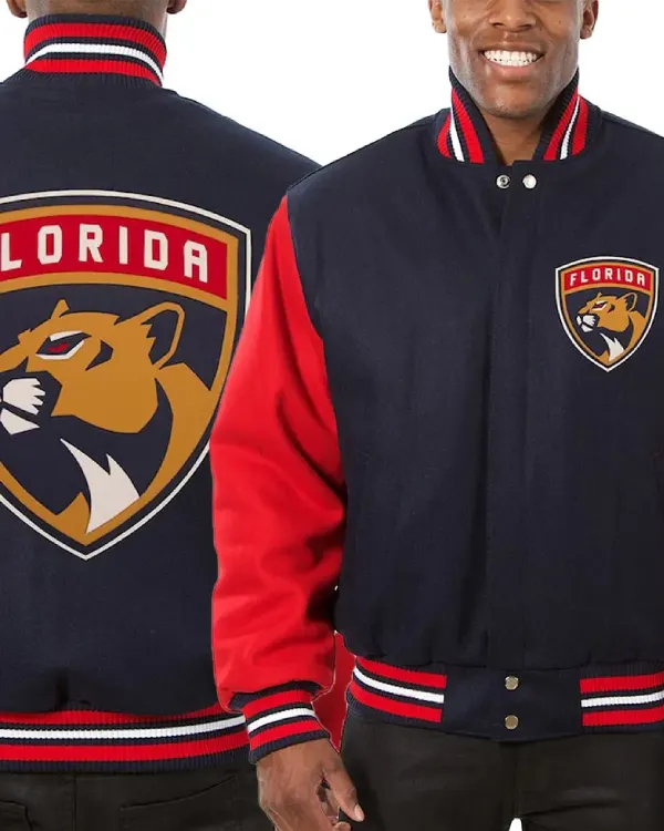 Florida Panthers Two-Tone Varsity Jacket