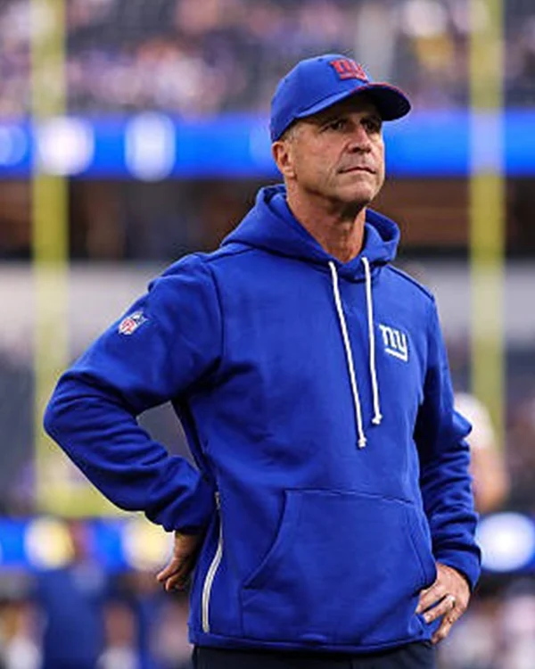Giants 2026 John Harbaugh Nike Sideline Club Hoodie