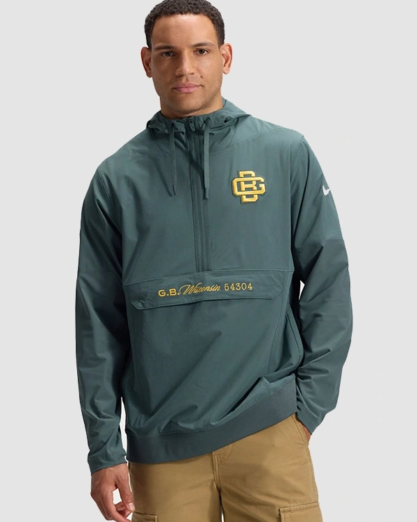 Green Bay Packers Rivalries Nike 2026 Sideline Anorak Jacket