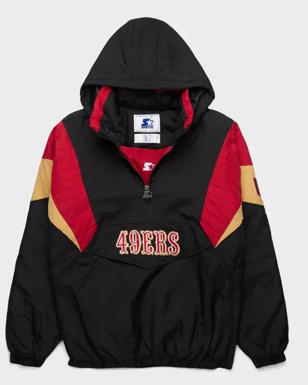 HOMAGE x Starter 49ers Blackout Breakaway Pullover Jacket