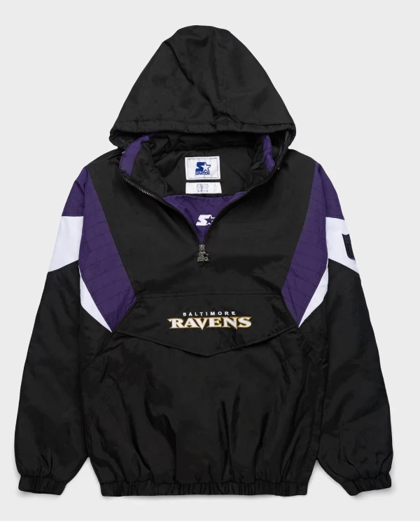 HOMAGE x Starter Ravens Blackout Breakaway Pullover Jacket