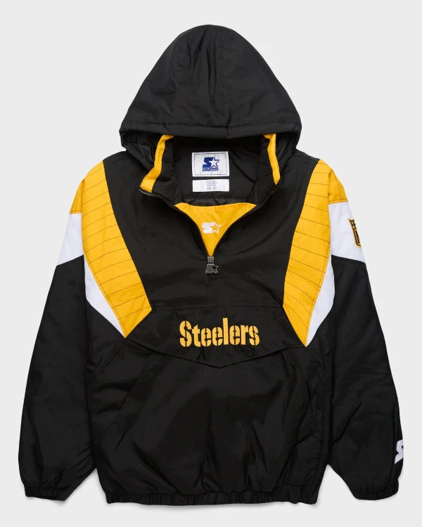 HOMAGE x Starter Steelers Blackout Breakaway Pullover Jacket