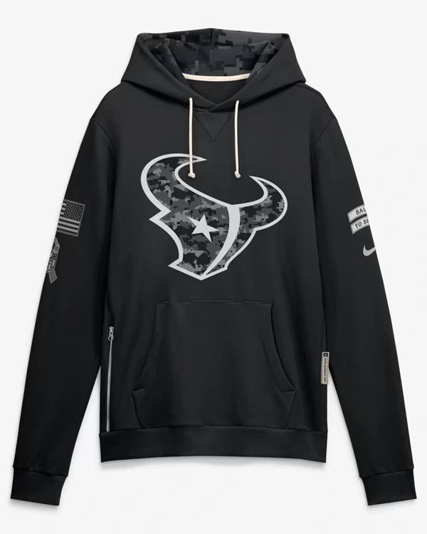 Houston Texans 2026 Salute to Service Sideline Hoodie