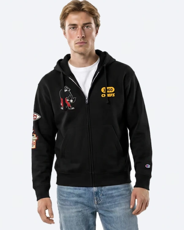 Kansas City Chiefs Disney x Champion Big Bad Wolf Full-Zip Hoodie