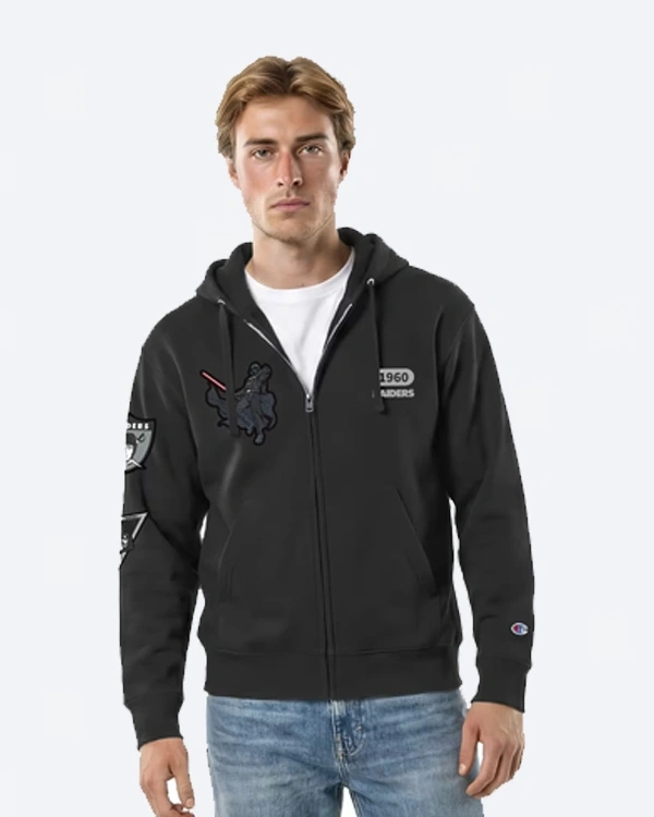 Las Vegas Raiders Disney x Champion Darth Vader Full-Zip Hoodie