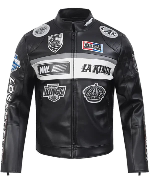 Los Angeles Kings Black Leather Jacket