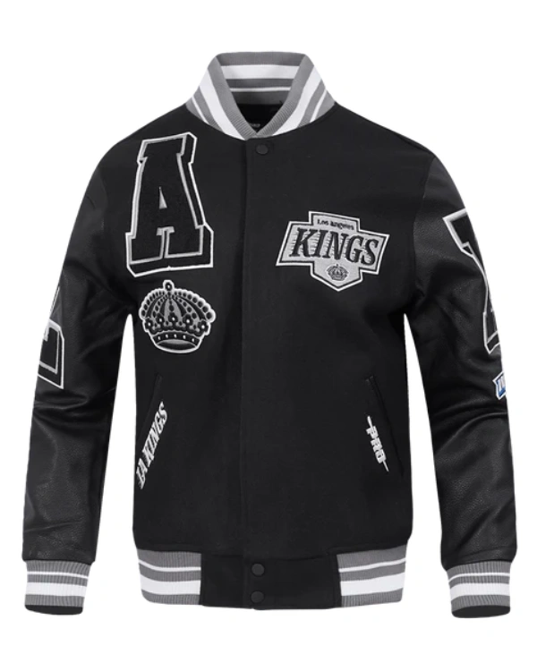 Los Angeles Kings Black Varsity Jacket