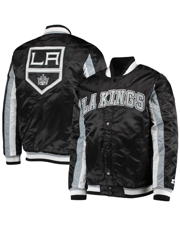 Los Angeles Kings Full-Snap Starter Satin Jacket