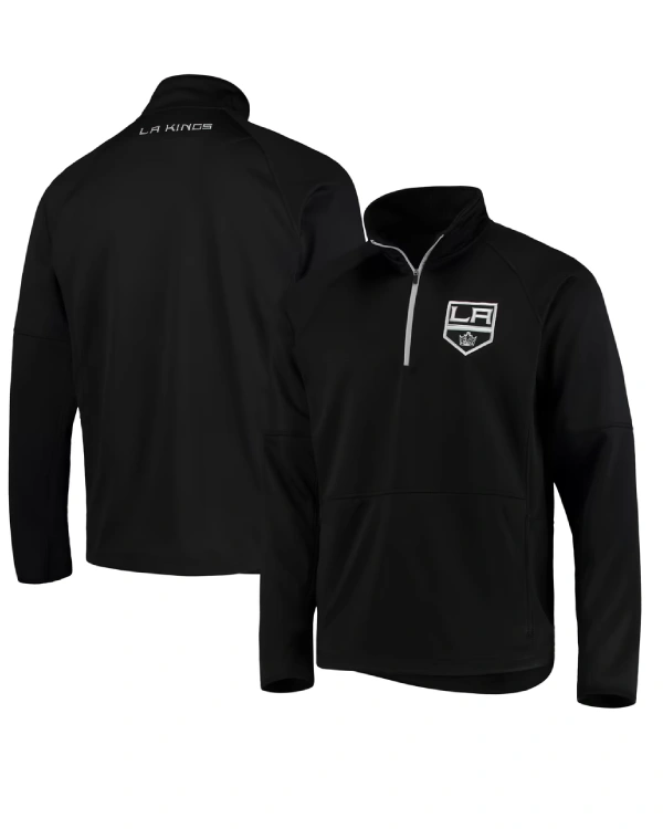 Los Angeles Kings Half-Zip Black Pullover Jacket