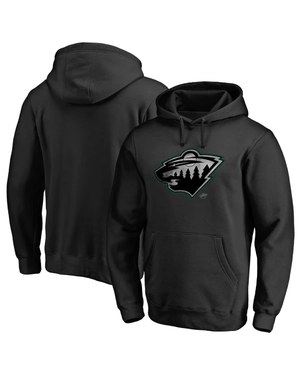 Minnesota Wild Black Pullover Hoodie