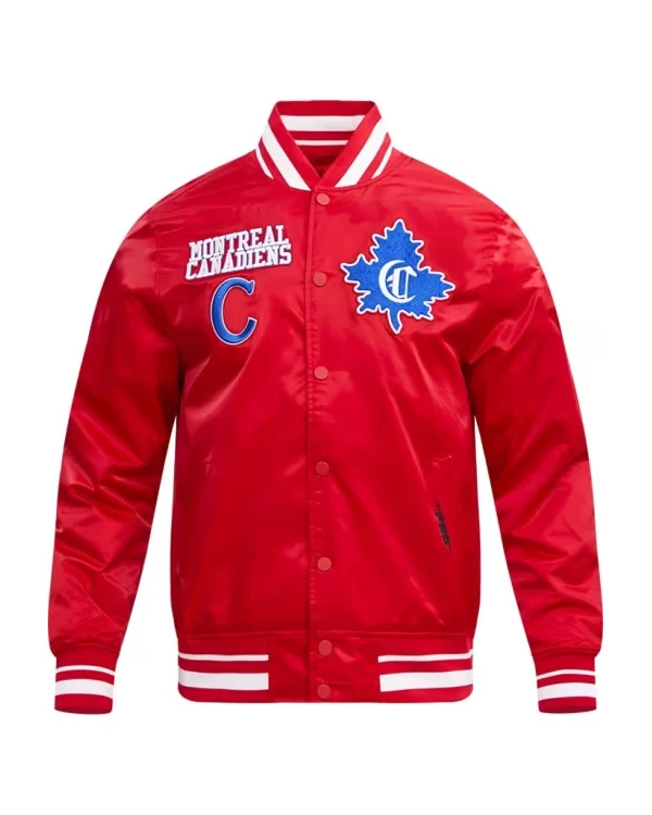Montreal Canadiens Red Satin Jacket