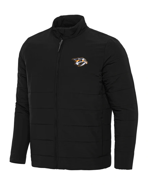 Nashville Predators Full Zip Black Puffer Jacket