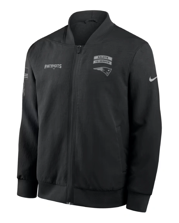 New England Patriots Nike 2026 Salute to Service Sideline Full-Zip