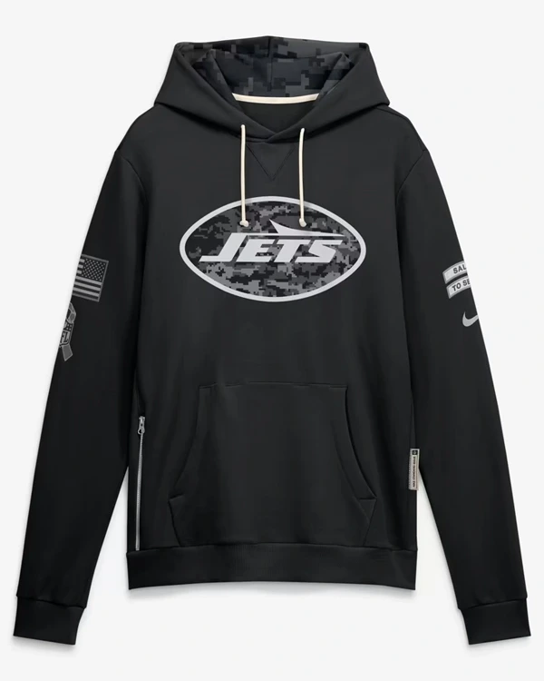 New York Jets 2026 Salute To Service Sideline Hoodie