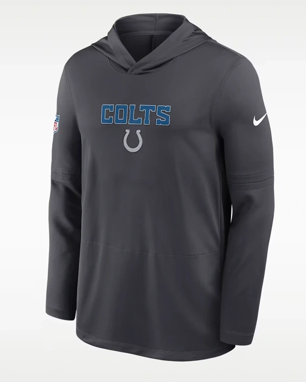 Nike Colts Rivalries 2026 Sideline Long-Sleeve Hooded T-Shirt