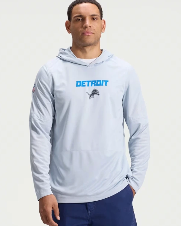 Nike Lions Rivalries 2026 Sideline Long-Sleeve Hooded T-Shirt