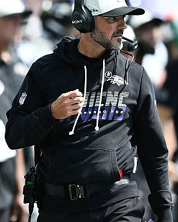Preseason 2026 Jesse Minter Ravens Sideline Hoodie