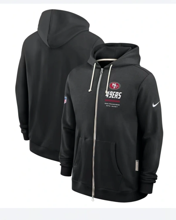 San Francisco 49ers 2026 Sideline Zip-Up Hoodie