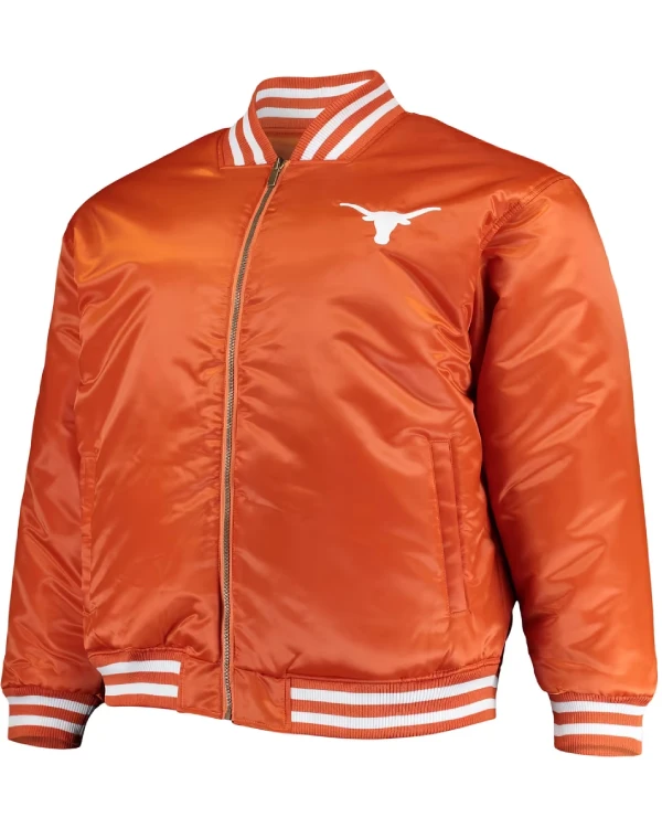 Texas Longhorns Full-Zip Satin Jacket