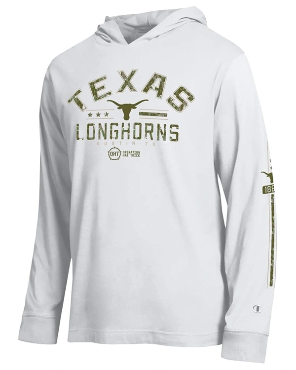 Texas Longhorns Operation Hat Trick Hooded Long Sleeve T-Shirt