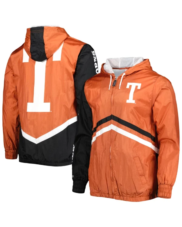 Texas Longhorns Windbreaker Hooded Jacket