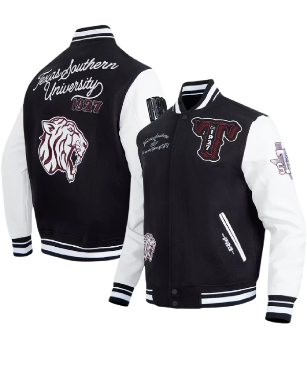 Texas Southern Tigers Black Varsity Jacket