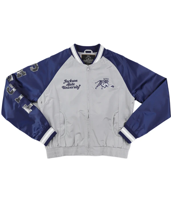 Texas Southern Tigers Grey Satin Jacket