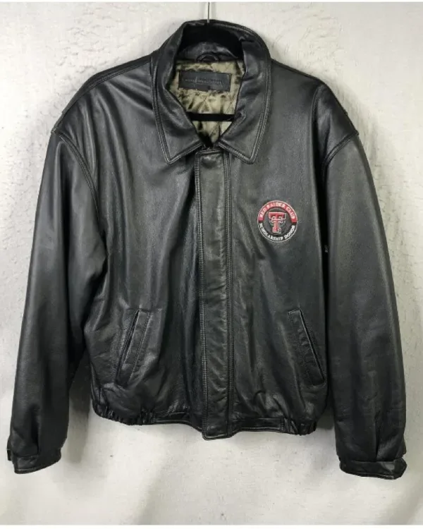 Texas Tech Red Raiders Black Leather Jacket