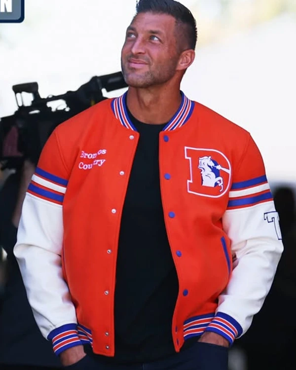 Tim Tebow 2026 Denver Broncos Varsity Jacket