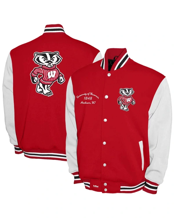Wisconsin Badgers Full-Snap Varsity Jacket